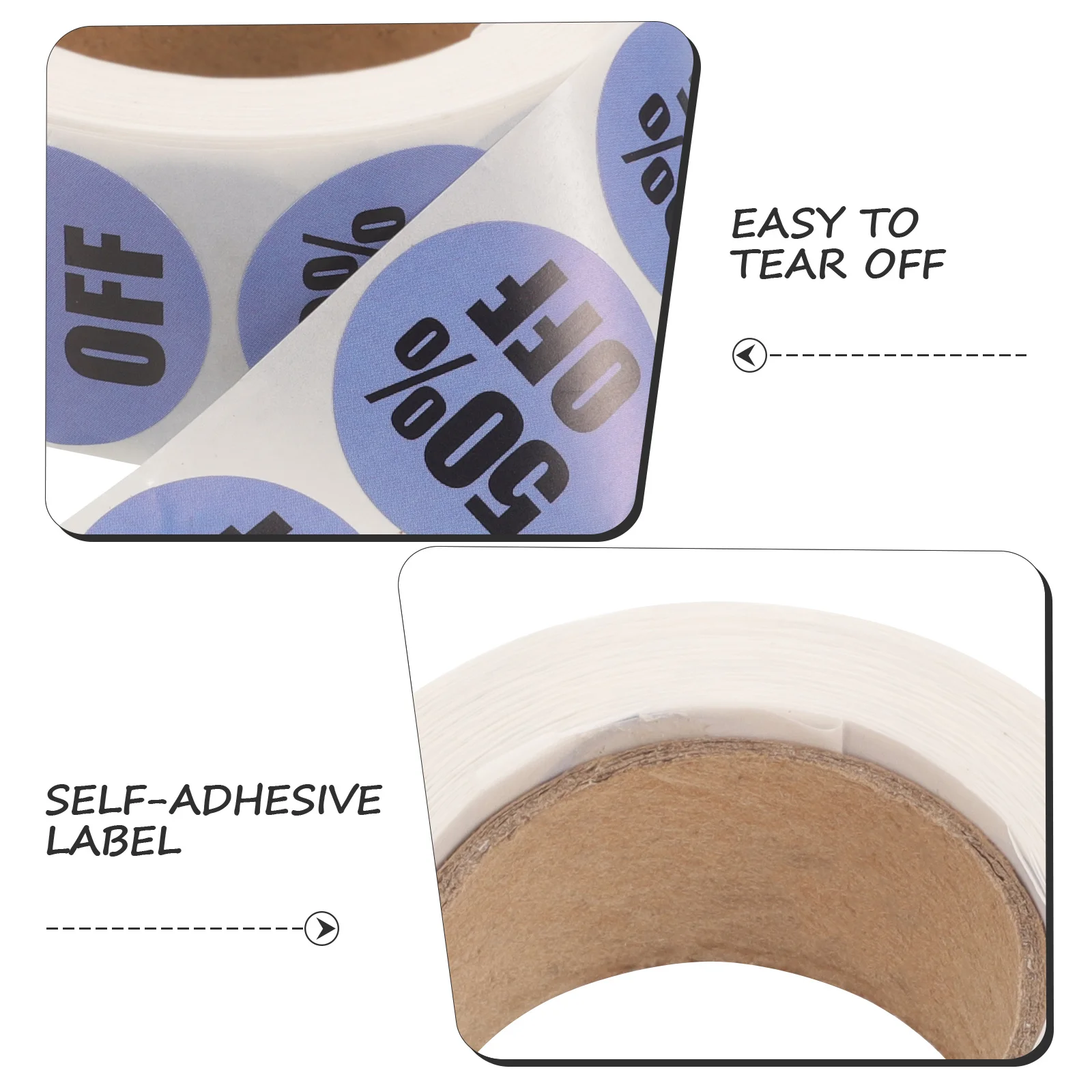 1 rolo círculo por cento de fora decalques pequenos adesivos coloridos etiquetas adesivas redondas para loja de varejo preço de supermercado