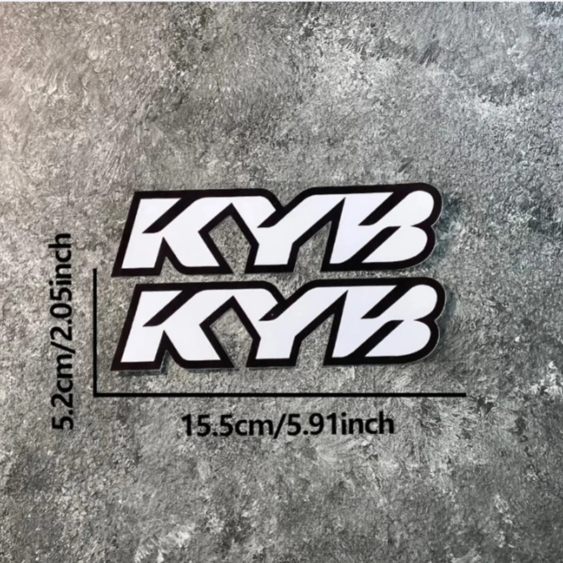2PCS KYB Motorfiets Schokdemper Stickers Waterdicht Motor Voorvorken Vinyl Decals voor KTM BMW YAMAHA Kawasaki Suzuki