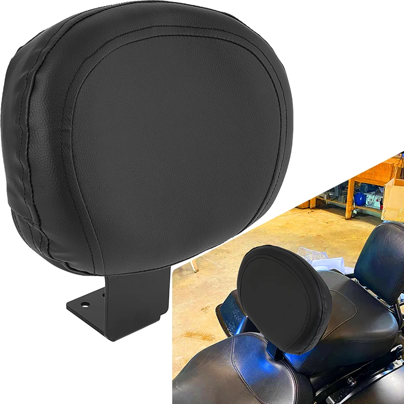 

Motorcycle Driver Rider Backrest For Yamaha Dragstar Vstar XVS 400 650 1998-2023 2022 2021 2020 Leather Comfort Back Rest Pad