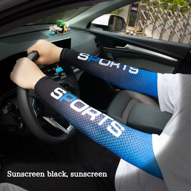 NEW Cool Men Cycling Running Bicycle UV Sun Protection Cuff Cover Protective Arm Sleeve Bike Sport Arm Warmers Sleeves