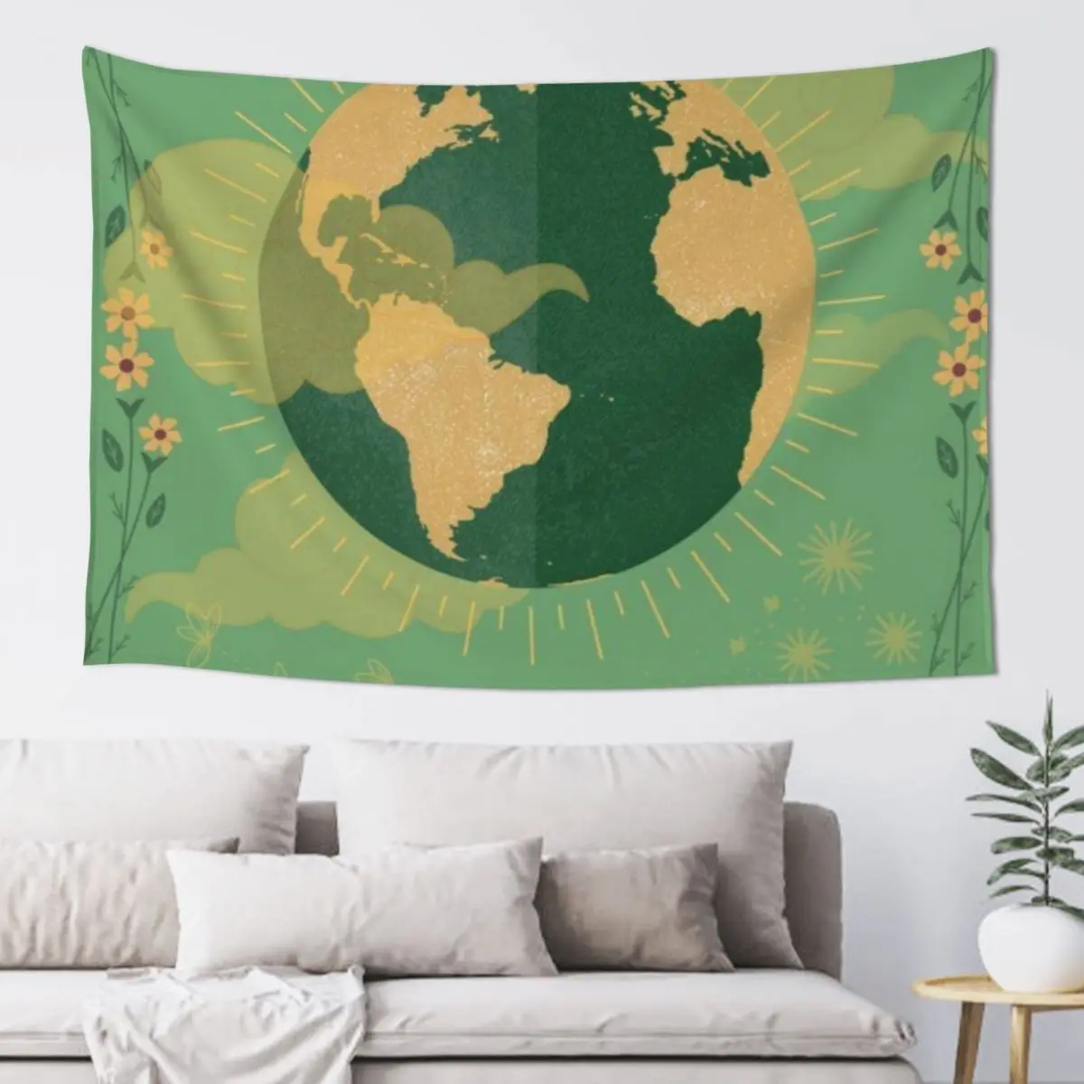 

Recycle Reuse Renew Rethink Crisis Environmental Activism 2023 Tapestry Bedroom Decoration Room Decor Aesthetic Tapestry