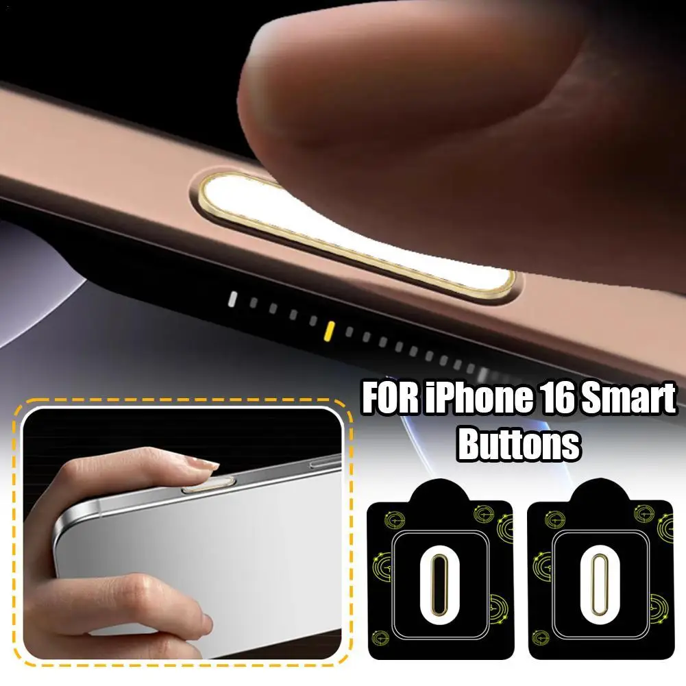 For IPhone 16 Pro Max 16 Plus Camera Control Button Cover Sensitive Smart Island Metal Camera Control Capture Button Protector