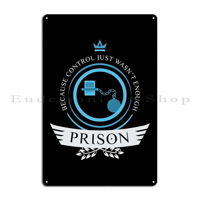 Prison Life V1 Metal Sign Customized PaintingWall Plaque Living Room Wall Cave Tin Sign Poster