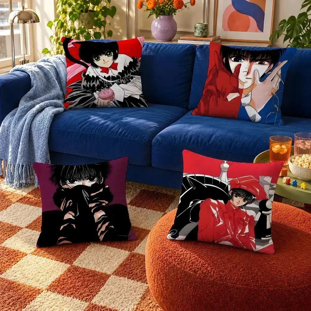 Anime Tokyo Babylon Subaru Seishiro Cushion Cover Throw Pillow Soft Short Plush Cozy Colorfast For Sofa Bedroom Home Decor
