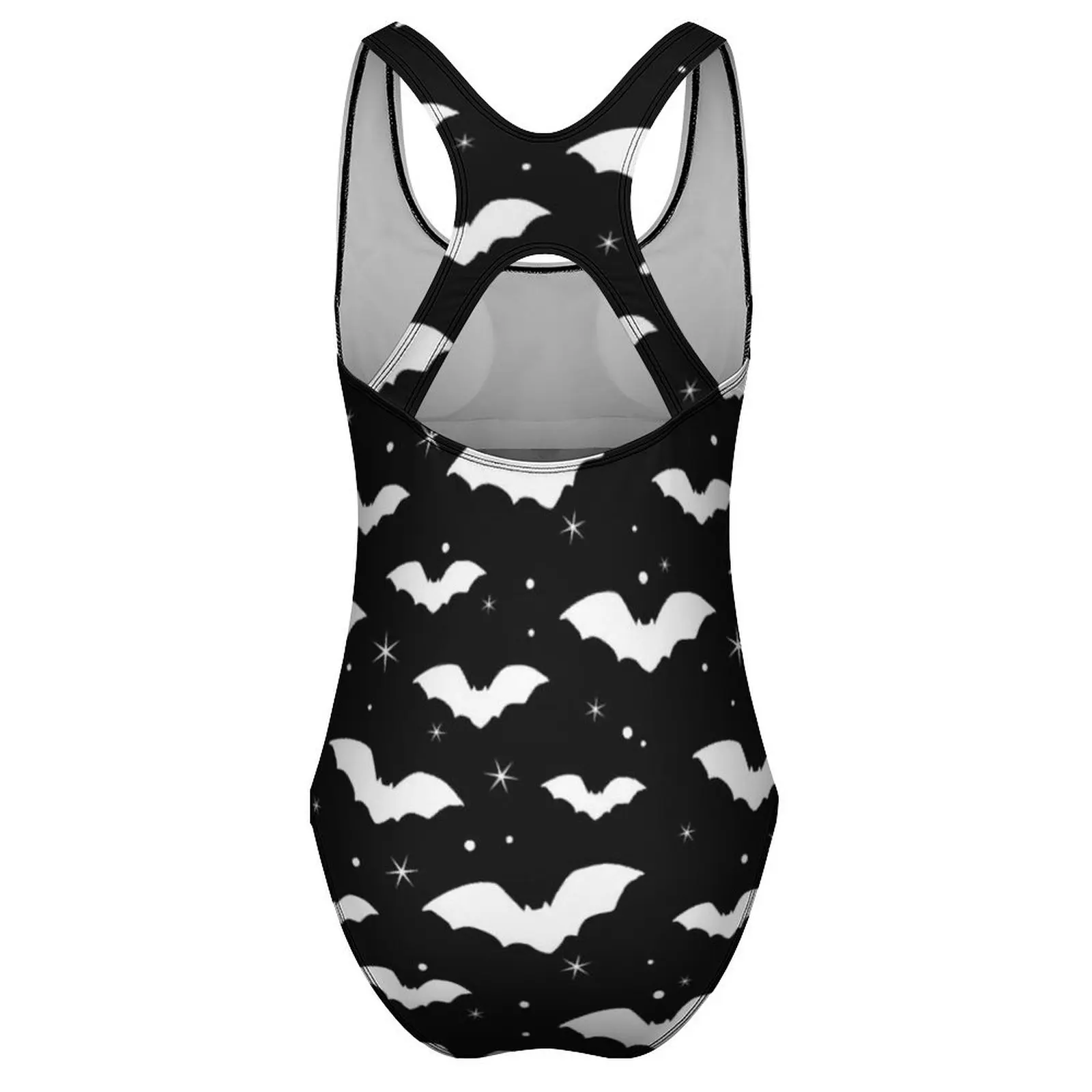 الخفافيش الصور الظلية ملابس السباحة مثير ليلة السماء الإناث ملابس السباحة قطعة واحدة الخيال ارتداءها عطلة الهذيان رفع قطع ملابس الشاطئ #4