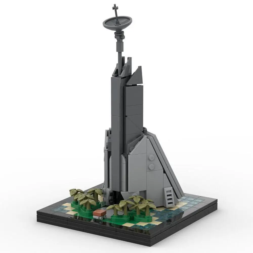 Scarif Citadel Tower - Architecture Scale from Movie 294 Pieces MOC Build