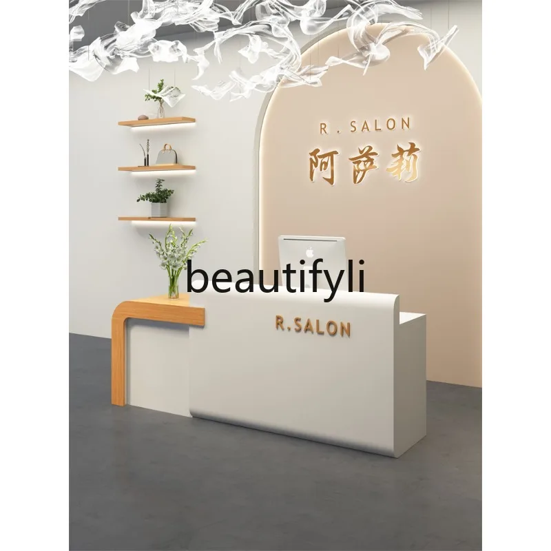 

Cashier Counter Simple Modern Clothing Store Bar Beauty Salon Small Reception Desk