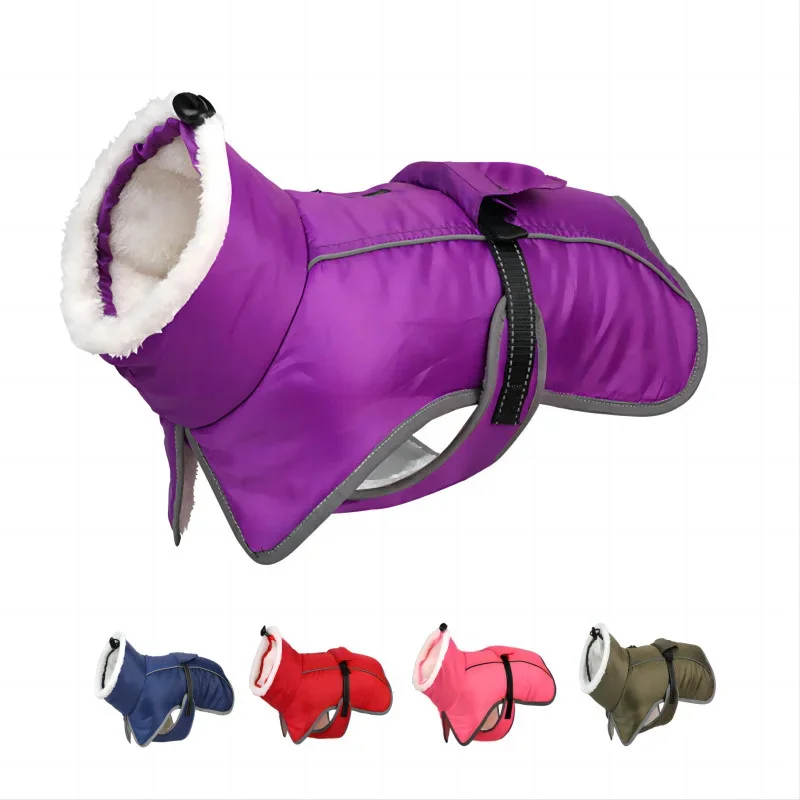 

Dog Winter Coat Waterproof Warm Pet Jacket Cold Weather Clothing Thickened Cotton Outfit For Small Medium Large Dog Outdoor Wear