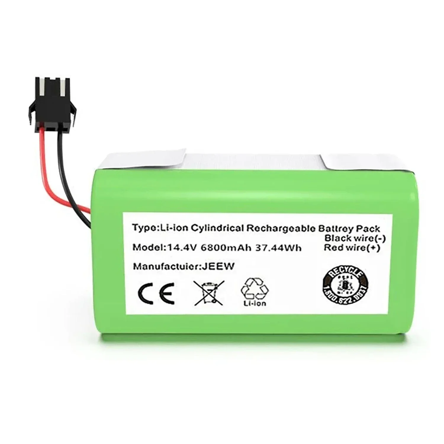 แบตเตอรี่ Li-ion 14.4V 6800mAh สำหรับ Conga ความเป็นเลิศ990 1090 Ecovacs deebot N79S N79 eufy robovac 11 11S 12 35C X500