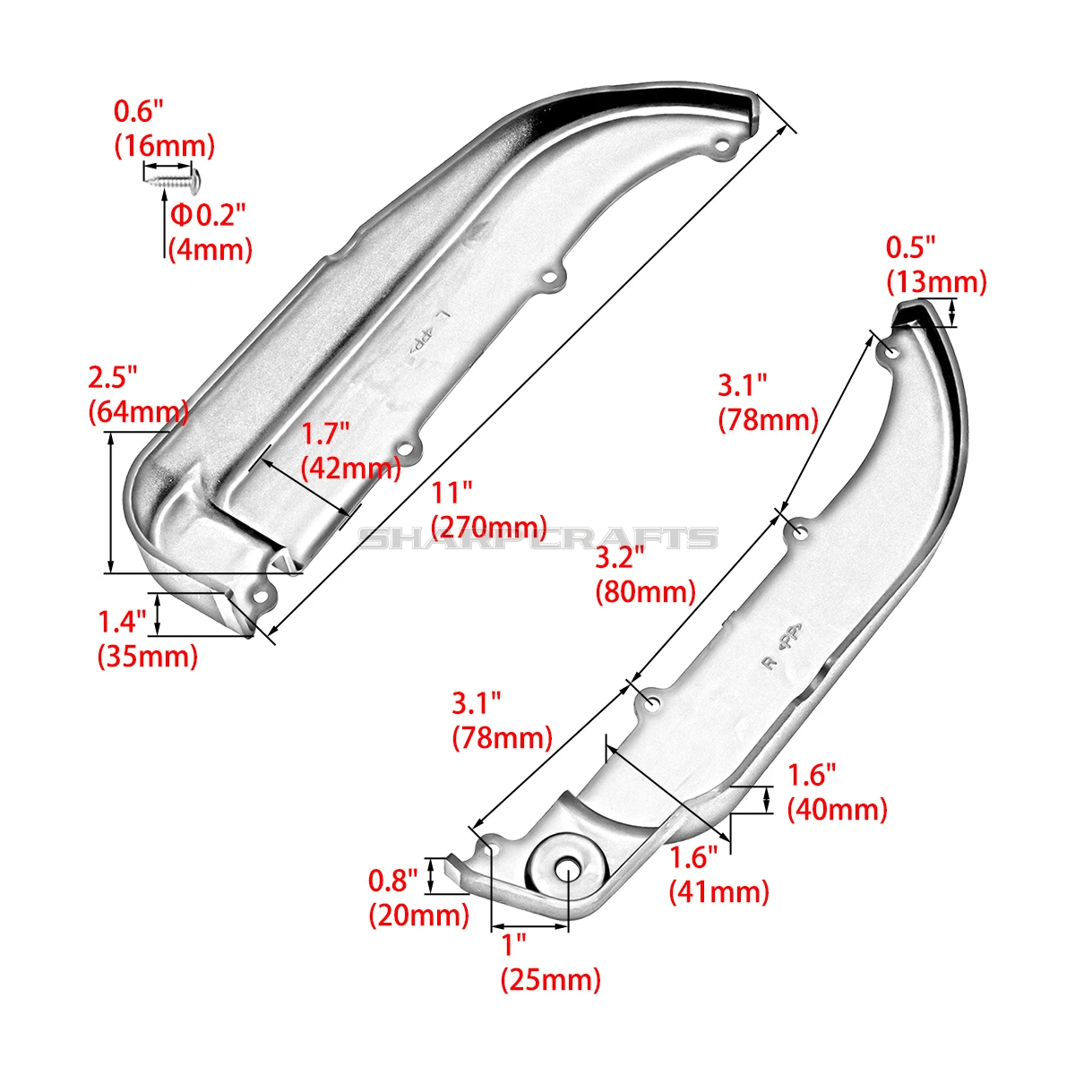 Motorcycle Side Lower Battery Cover Panel For Kawasaki Vulcan VN1600 Classic Mean Streak 2003-2008 VN1500 Mean Streak 2002-2003