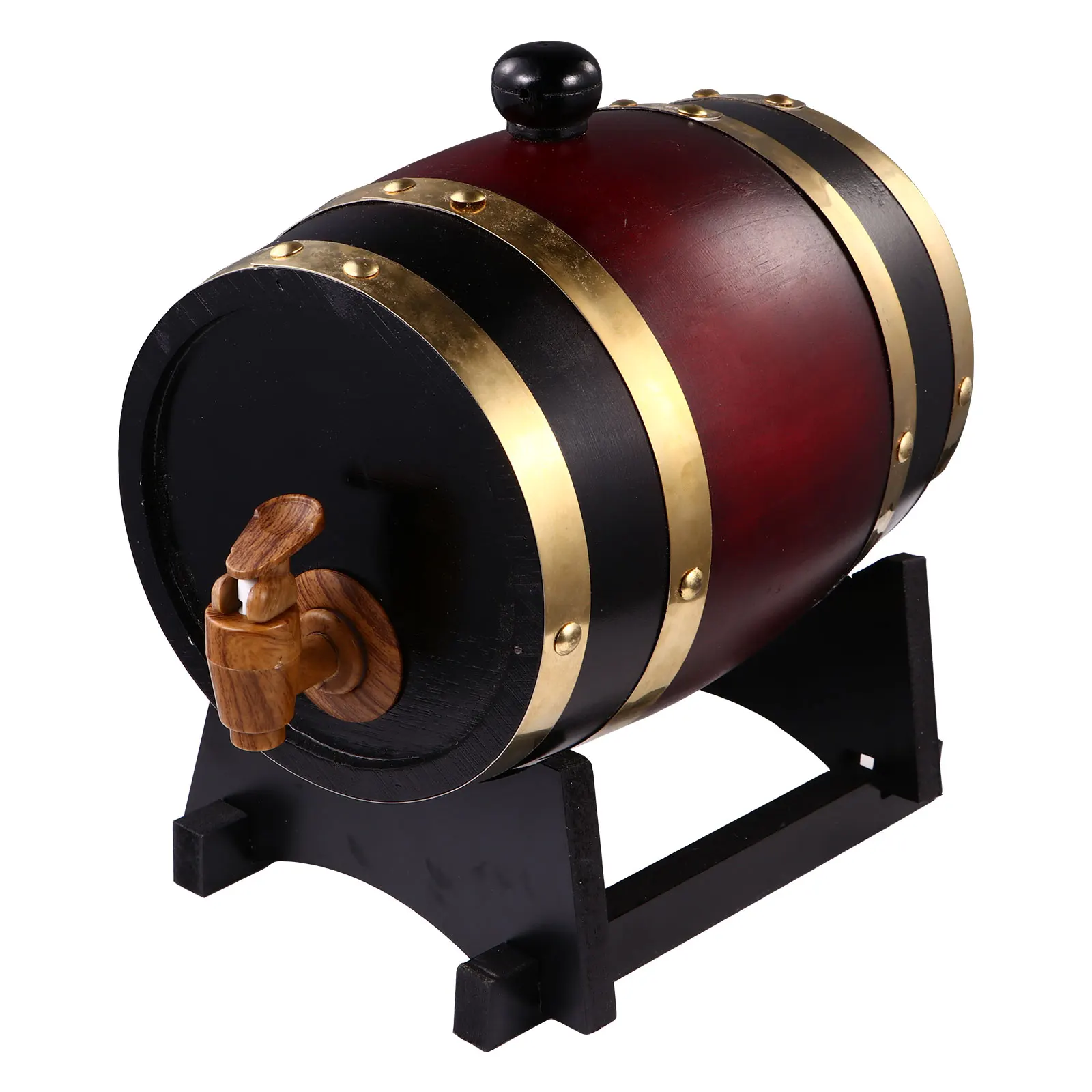 

Solid Wood Barrel 1.5L Pine Retro Beer Bucket Container Storage Scene Decoration Props Dispenser Set