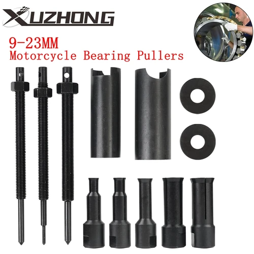 Extractor de cojinetes de motocicleta de 9-23mm, Extractor de cojinetes internos de bicicleta, herramientas de reparación manual, Extractor de engranajes de rueda
