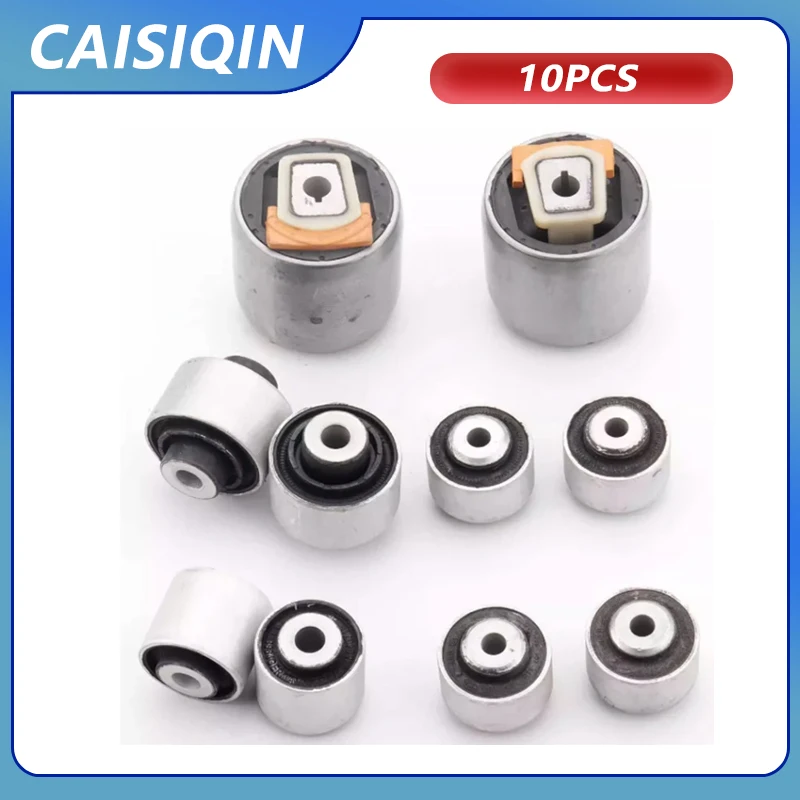 10pcs Front Suspension Control Arm Bushing 8D0407515C 4E0407183H 4E0407182C 4E0407181B For Audi A8 D3 S8 2002-2010 VW Phaeton