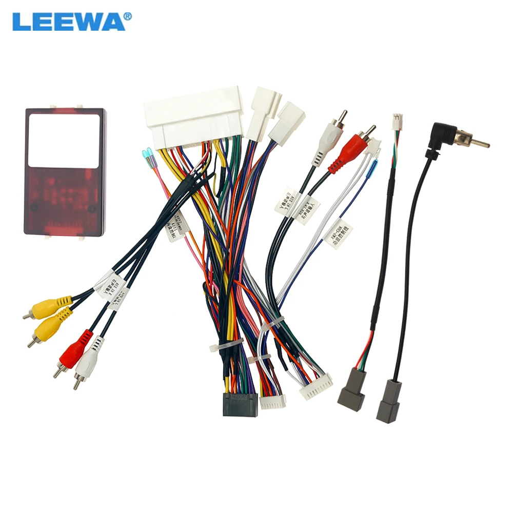 

Автомобильный 16-контактный адаптер жгута проводов LEEWA для KIA KX5/KX7 Hyundai Sonata 9 2016, установочный головной блок