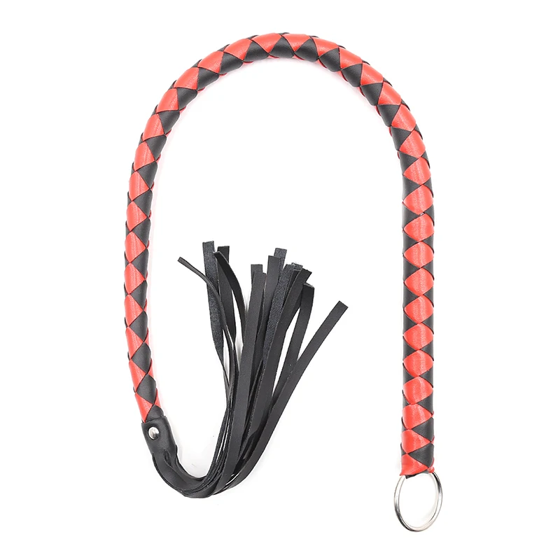 Pu Leather Pimp Whip High Quality Racing Riding Crop Party Flogger Hand Cuffs Queen Colourful Horse Riding Whip