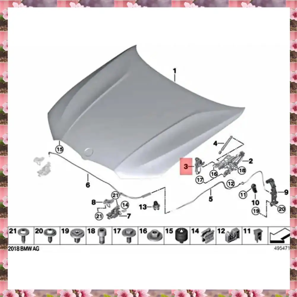 

2025 Bonnet Hinge Sensor Bonnet Actuators 51237449429 51237449430 For BMW 3 SERIES G20 G21 G28 2018-2022 Parts,Bonnet Hin