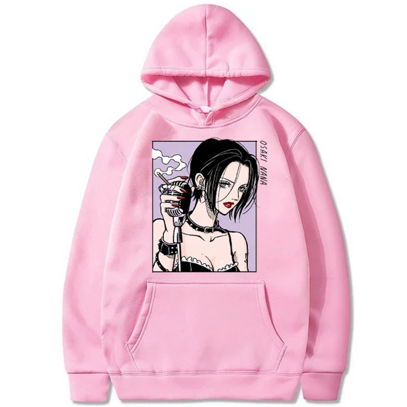 Japan Anime NANA Plus Size Hoodie Oosaki Nana Hooded Women Sweatshirts Harajuku Long Sleeve Female Pullover Casual Clothes Tops