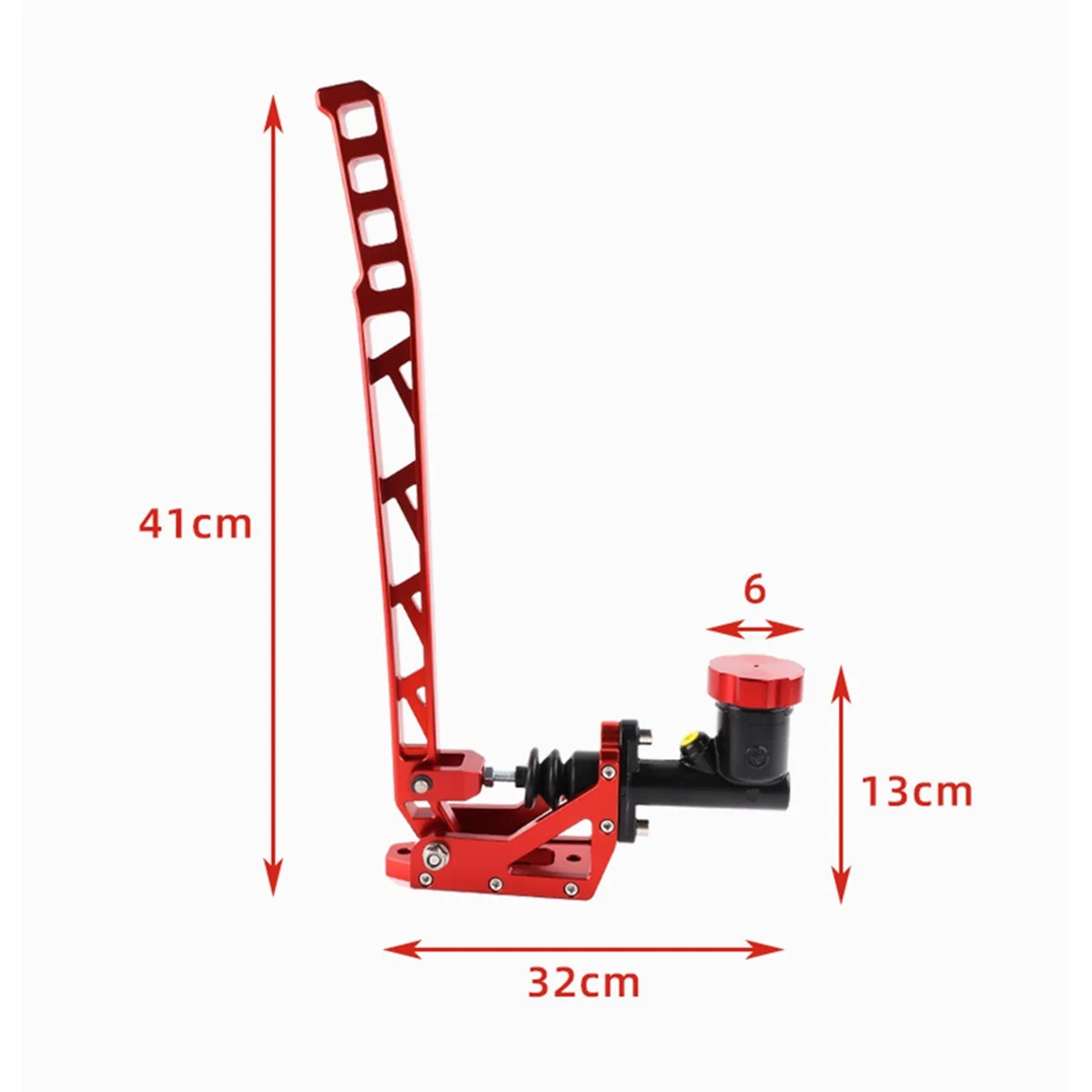 Racing Car Hydraulic Drift Hydro E-Brake E Brake Racing Handbrake Long Arm Lever Park Brake,Red