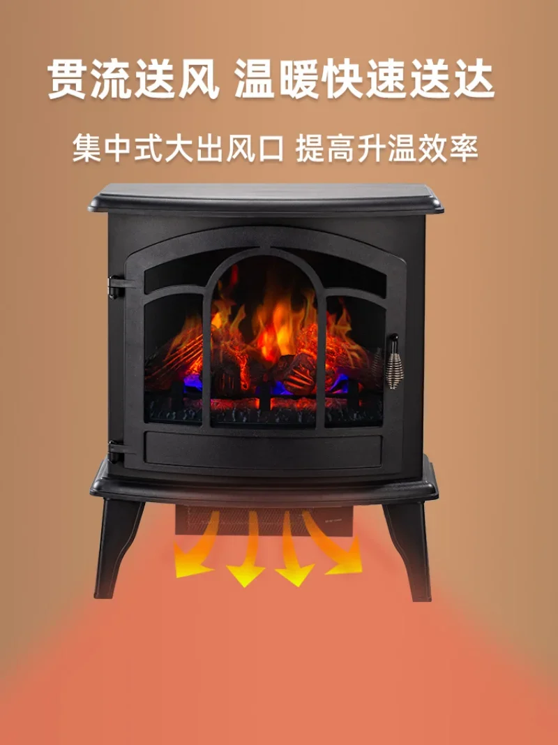 家の装飾のためのアメリカの電気暖炉、小さな暖炉、シミュレーション炎、リビングルームの装飾、3D