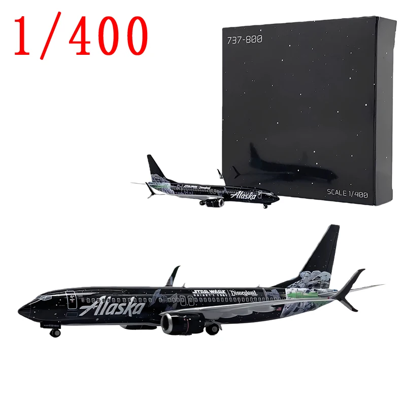 JC Wings Diecast 1/400 Maßstab Legierung Flugzeug Modell B737-800 Alaska Airlines Flugzeug Spielzeug für Jungen Geschenk Original Box