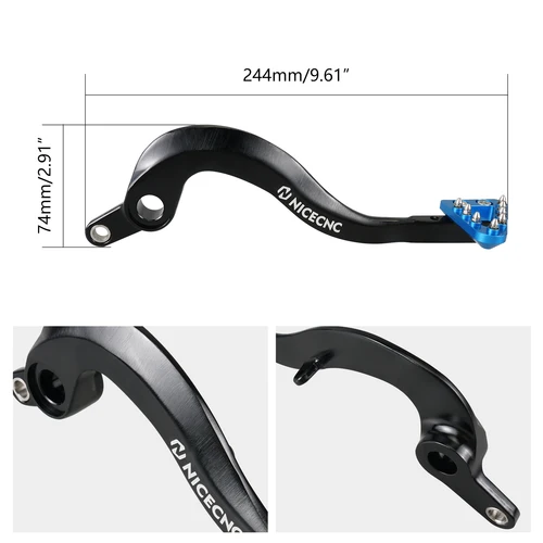 Imagen 2 del producto NICECNC para Yamaha YZ250F 2014-2023 YZ250FX 2016-2023 2022 WR250F 2020-2023 YZF WRF 250 palanca de cambio de Pedal de freno forjado