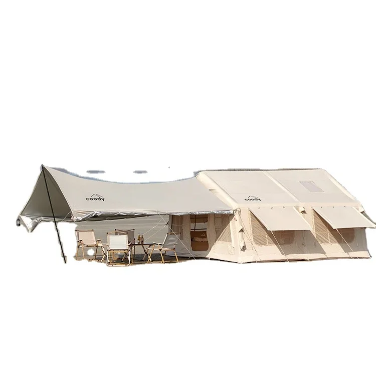 

New Popular Inflatable Camping Tent Roof Tent with Partition Two Rooms Camp Accommodation Tent Anti