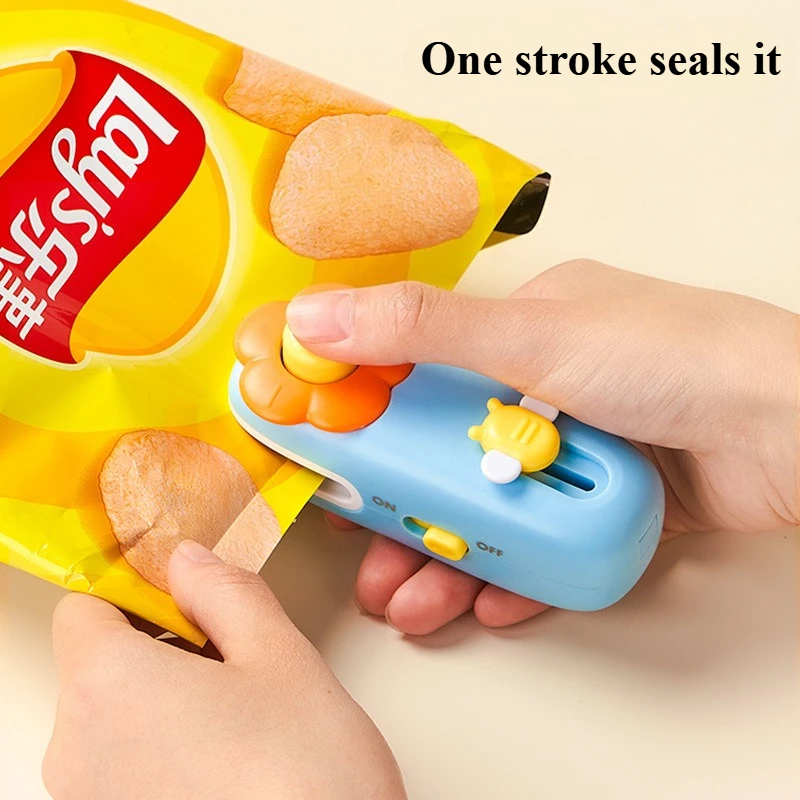آلة ختم الزهور المصغرة آلة الختم المنزلية الصغيرة آلة الختم اليدوية أكياس الوجبات الخفيفة #2