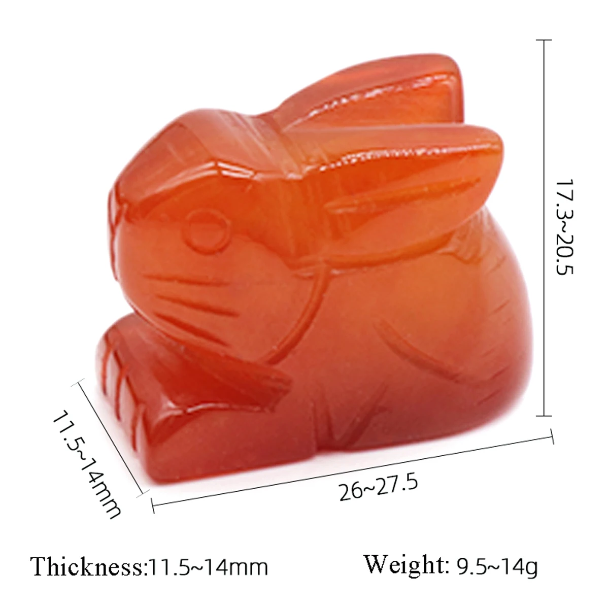 أرنب حجر نحت تمثال شفاء كريستال الحيوانات تمثال ديكور المنزل الأحجار الكريمة الطبيعية ارتفع الكوارتز الحرفية هدية غرفة زخرفة