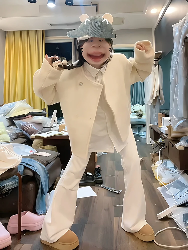 

Мужские джинсы Cleanfit White Fce, приталенные, с подкладкой, прямые, расклешенные, молодежные, модные, из смесового хлопка и полиэстера, для осени и зимы