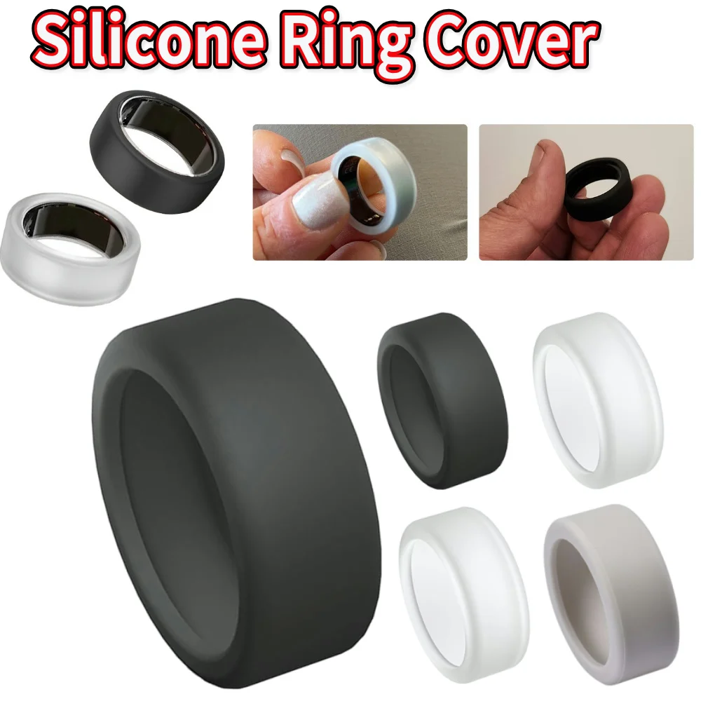 LevyPan Silicone Protector For Oura Ring Gen 3 – Elastic Cover, Size S (Fits 6/7/8)