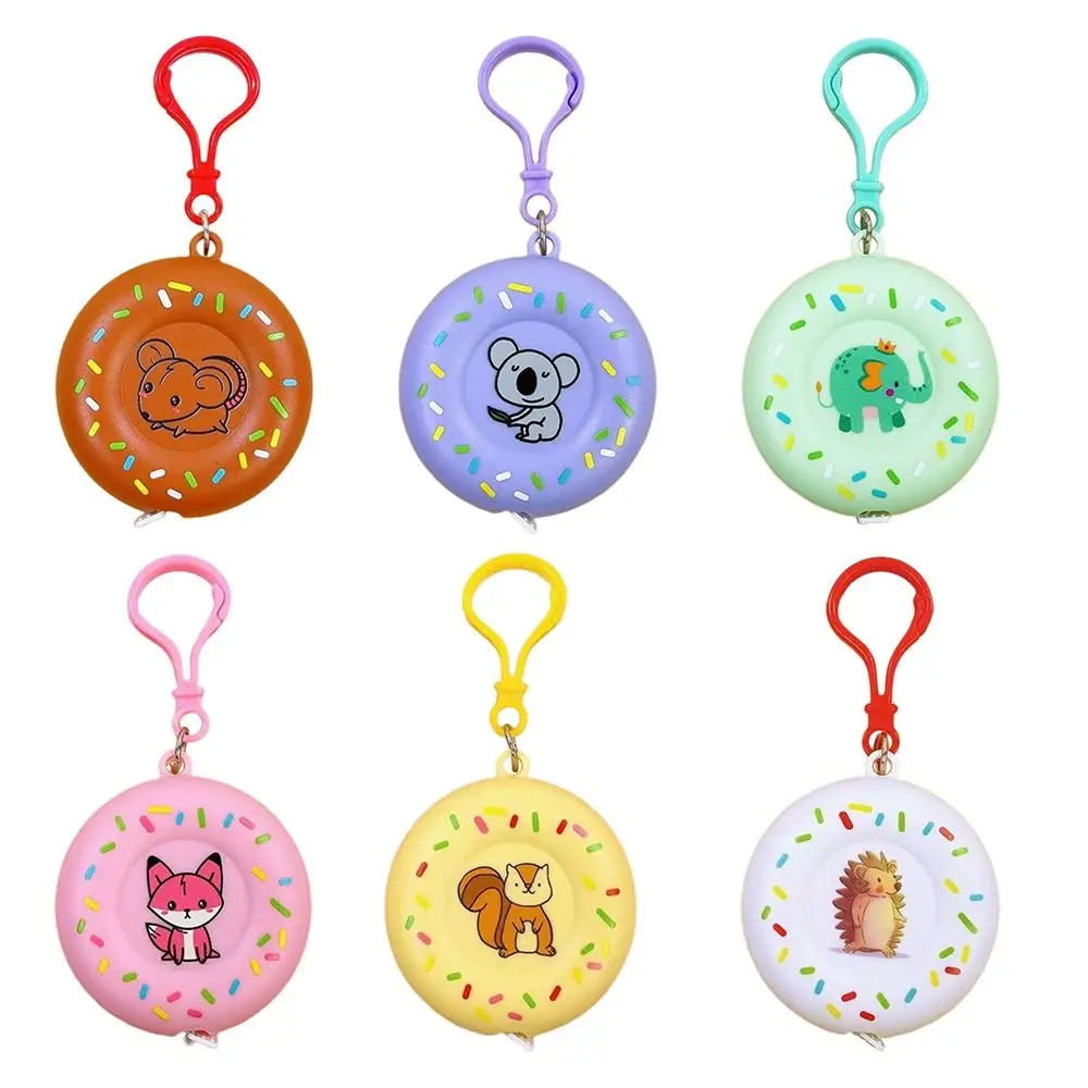 Soft Leather Clothing Tailor Ruler Home Use 2M Length 2M Tape Measure Doughnut Shape One Click Rebound Soft Leather Ruler
