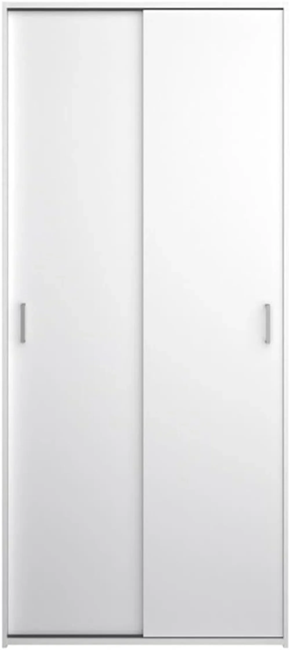 Tvilum 2 Sliding Doors, White Wardrobe
