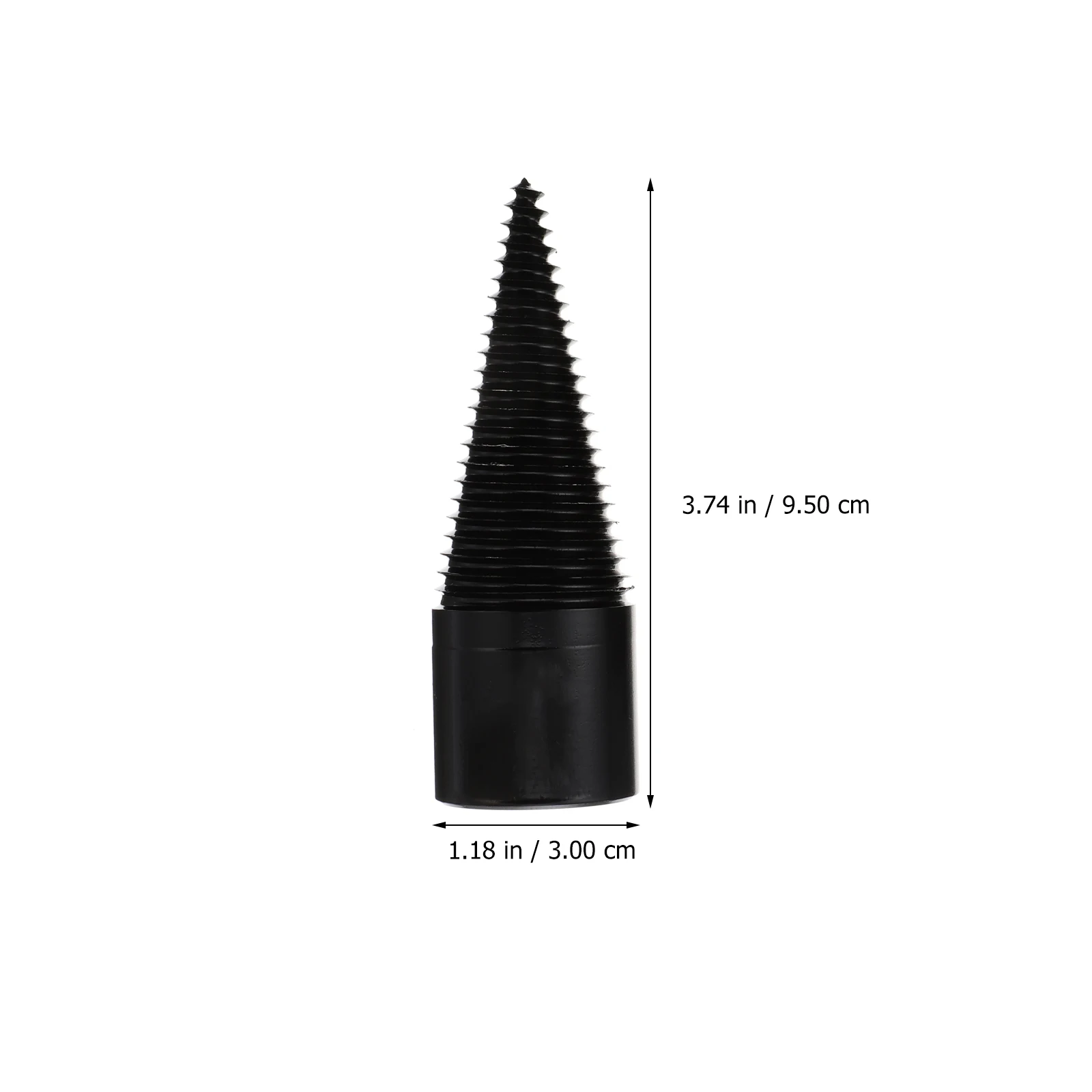 

5 pcs Steel Splitting Wood Cone Drill Bit Heavy Duty Hardened Wear Resistant Durable Grooved Anti Skid Comfortable Firewood