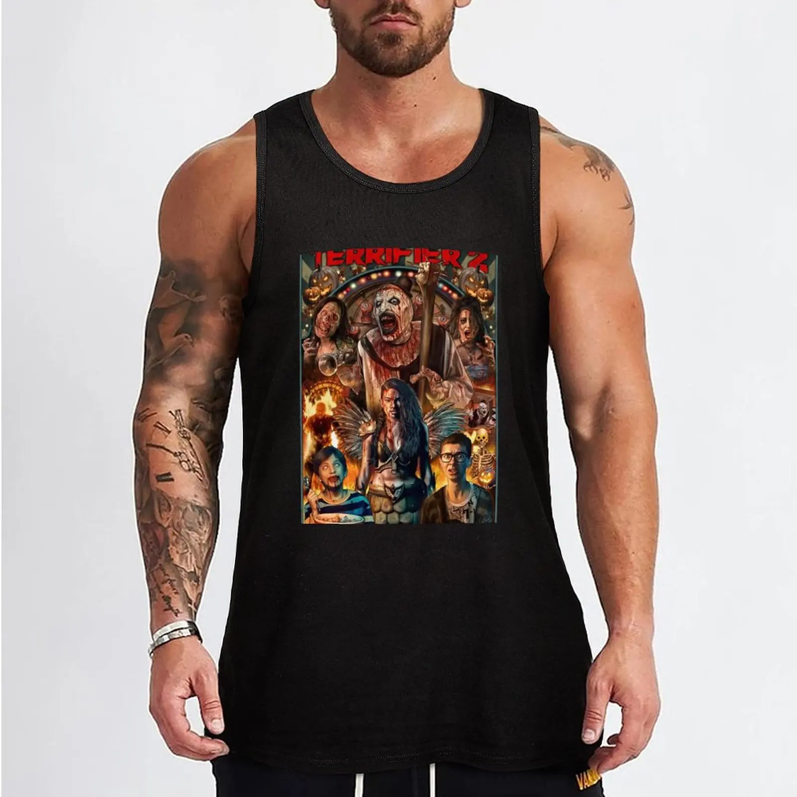 2022 the clowns Tank Top Male vest Muscle fit