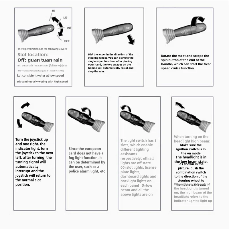 Racing Simulator Steering Wheel Key start Turn Signal Wiper Adapter For PXN V10 V99 For ETS2