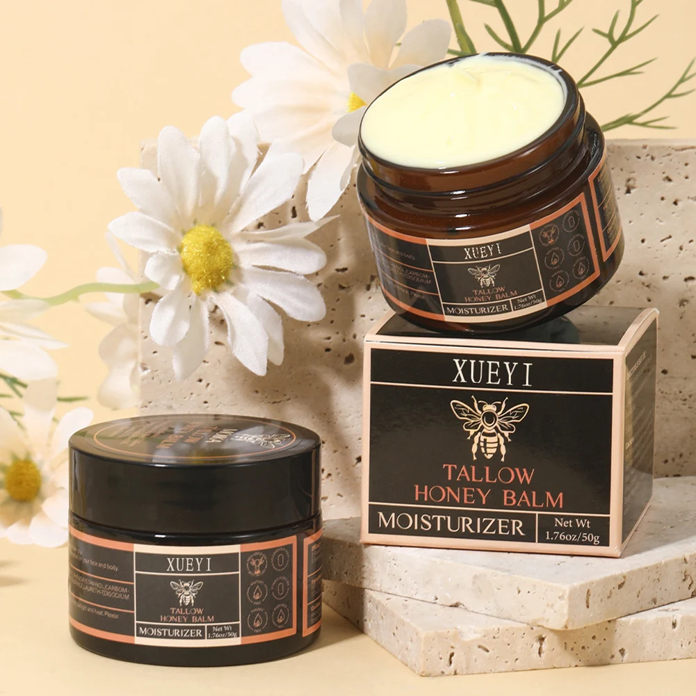 50g Organic-Tallow Honey Balm Facial Tallow Honey Balm Long-Lasting Moisturizing Skin Care Balm For All Skin Types