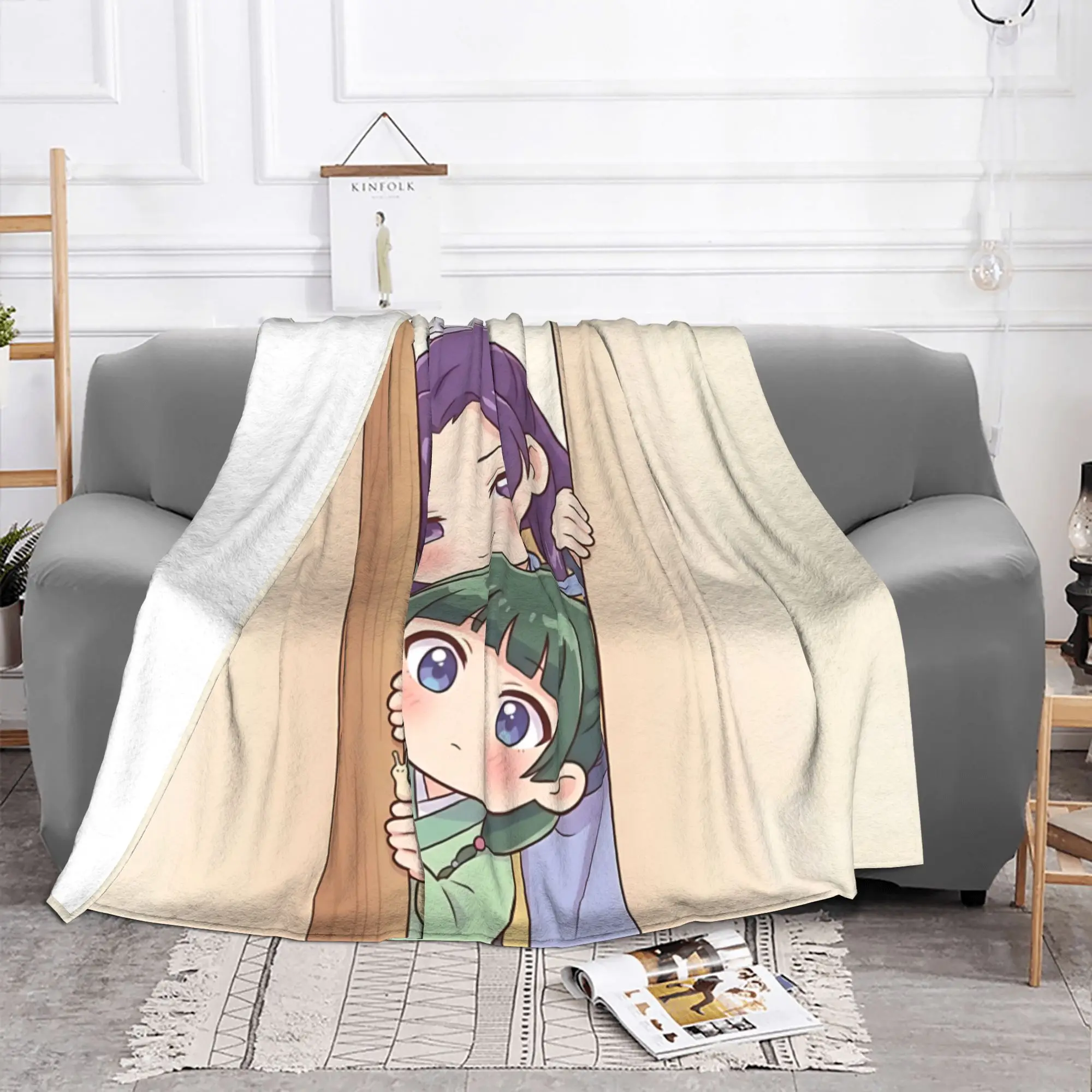 1PC home Cutecore The Apothecary MAOMAO  Blanket Super Cosy Plush Home Living Room Sofa halloween
