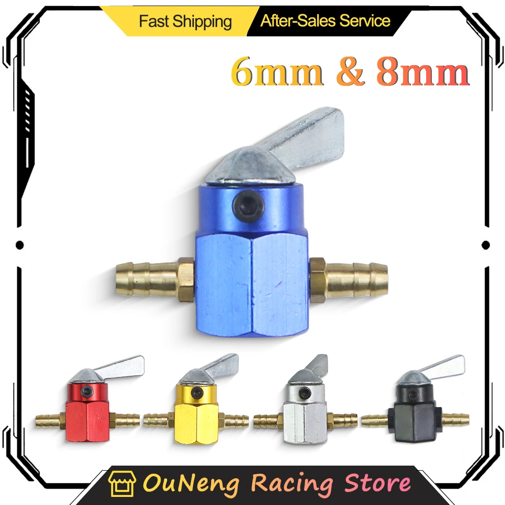 

Universal inline 6mm 8mm Motorcycle Carburetor Fuel Petrol Tank Switch Valve Tap Petcock On Off Switch for 90cc 110cc