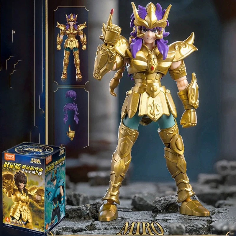 Figuras de acción de caja ciega de Anime versión galaxia 2, Dohko Libra Aquarius Ophiuchus, juguetes coleccionables, caja ciega, regalos