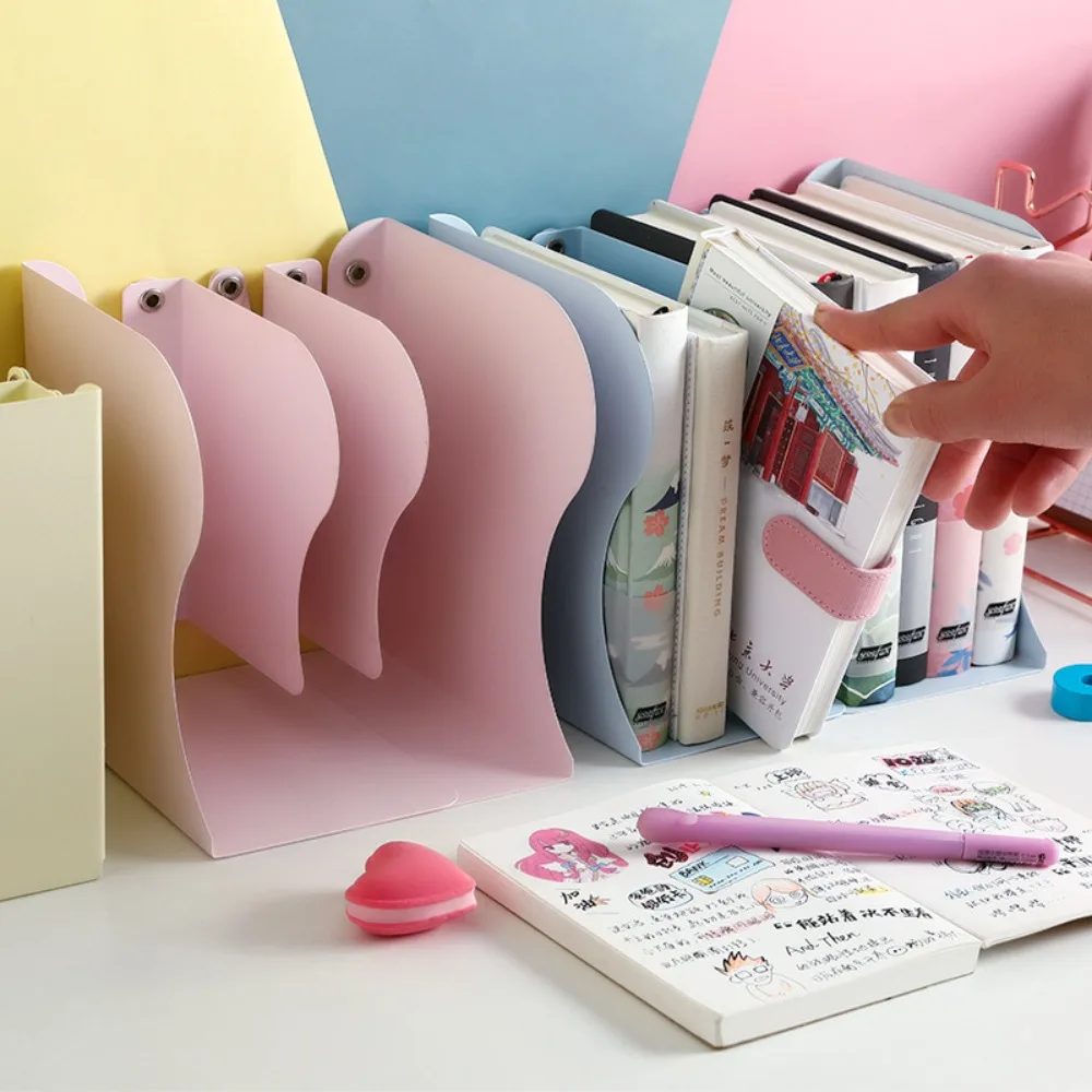 Fashion Multi-functional Bookends Retractable Folding Book Stand Adjustable Office Accessories Bookshelf