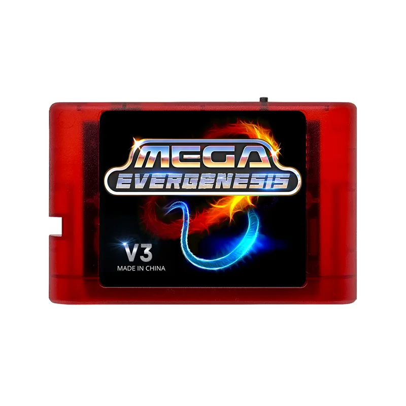 3000 in 1 Mega Genesis V3 Pro mit 4 GB TF-Karte EDMD-Spielkarte für SEGA Genesis Mega Drive Master System-Spielekonsole