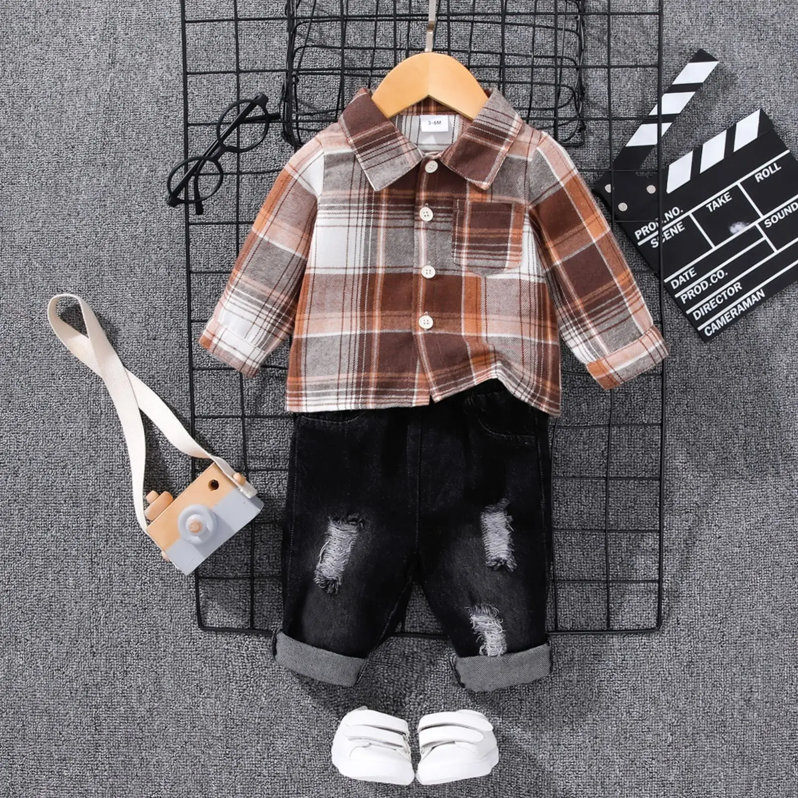 

2025 высококачественный удобный детский топ с длинными рукавами, повседневная стильная универсальная детская одежда, повседневный повседневный костюм