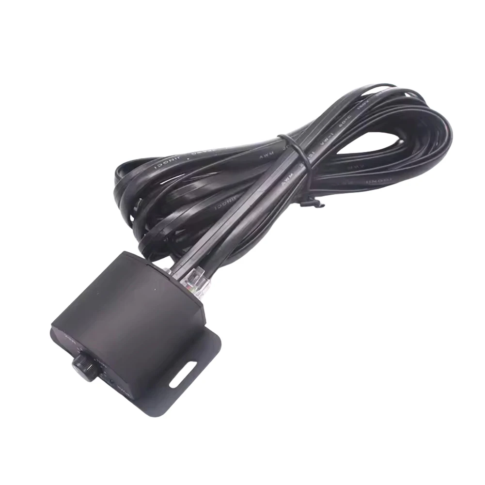 Black Car Audio Volume Controller Remote Adjustable Bass Knob Switch For Vehicle Subwoofer Speaker Sound System Upgrade Part