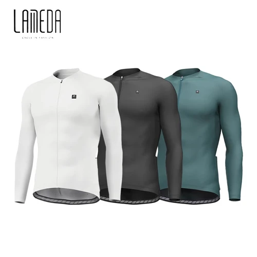 Lameda-Camiseta de ciclismo para hombre, ropa de ciclismo transpirable de secado rápido, Top de manga larga, camisa de ciclismo para primavera y verano