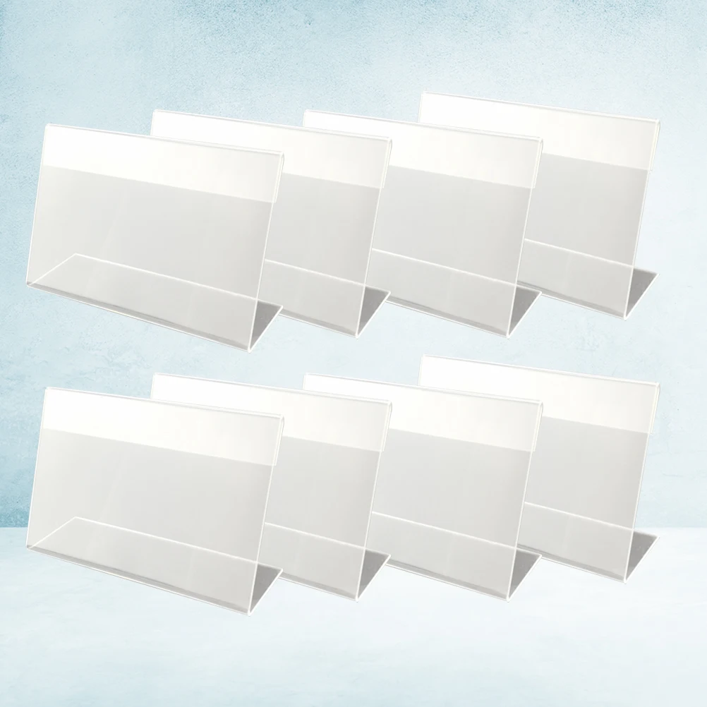 

30pcs Clear Plastic Price Tags Retail Store Label Holders Supermarket Shelf Pricing Display Reusable Tag Signs