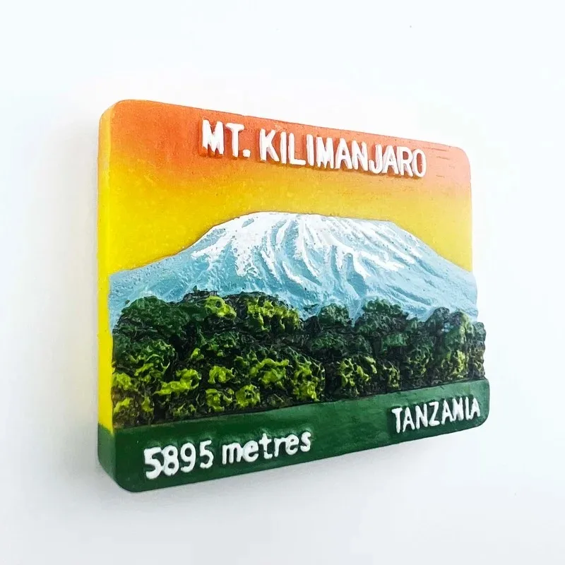 Tanzania Travelling Fridge Magnets Mount Kilimanjaro Tourism Souvenirs Fridge Stickers Home Decor Wedding Gifts Magnetic Sticker