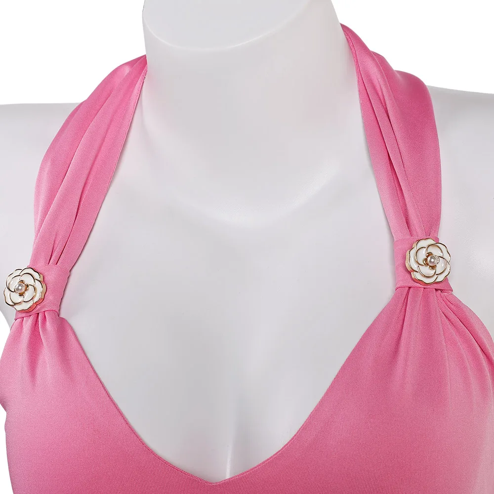 ชุดคอสเพลย์แอริธสำหรับผู้หญิงชุดว่ายน้ำคอสเพลย์อนิเมะเกมสุดท้ายคอสเพลย์แฟนตาซี VII ชุดปลอมตัว Baju karnaval ฮาโลวีน