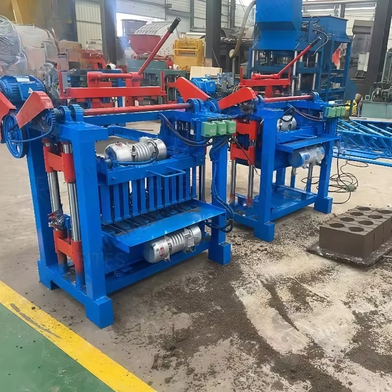 Sturdy Electric Semi Automatic Concrete Block Press With Dual Vibration Motors For Producing Hollow And Solid Pavers