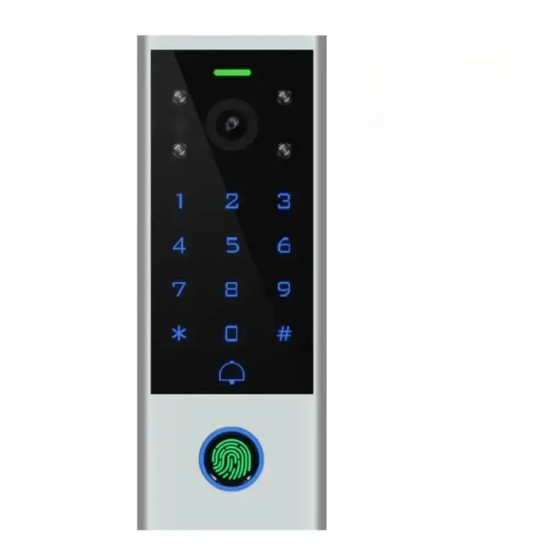SF12 IP65 Weatherproof WiFi Video Doorbell Fingerprint Password Access Controller Two-Way Audio Tuya Smart Security Device