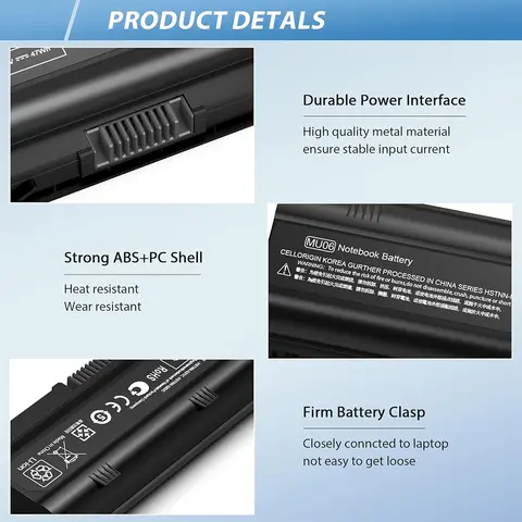 MU06 MU09 Battery for HP 593553-001 636631-001 593554-001 Pavilion dm4 g4 g6 g7 DV3-4000 DV5-2000 DV6-3000 DV7-6000 CQ42 CQ56